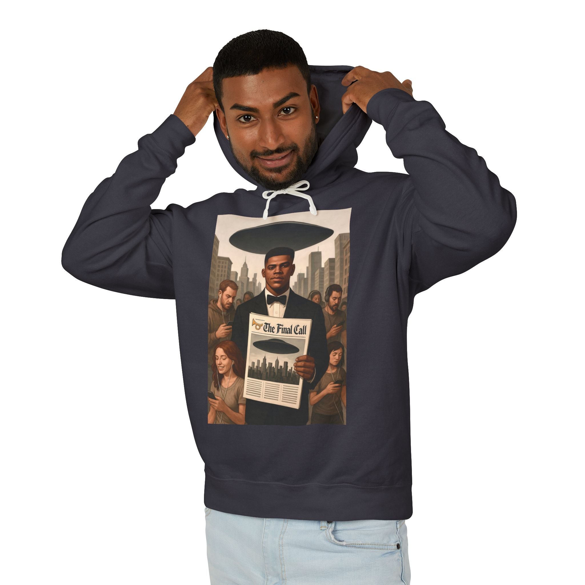 Lightweight Hooded Sweatshirt, Streetwear, Art Design, Graduations, Gifting, Cool Casual Wear